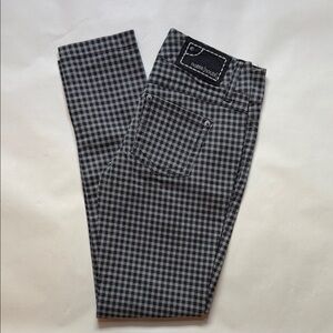 Noble Black Checkered Jeans Pants Sz 5